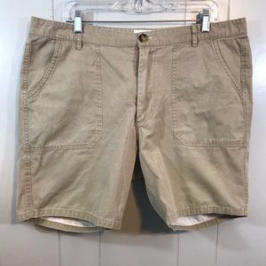 Marine Layer Tan Men's Chino Pockets Zip Button Shorts 36